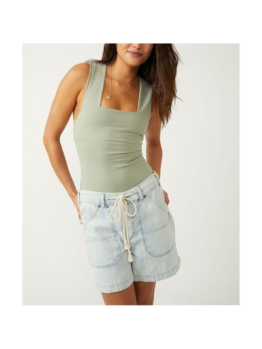 FREE PEOPLE She's So Sleek Bodysuit / Scales